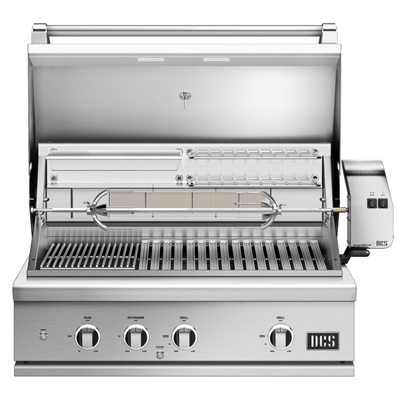 DCS 36" Series 9 Grill with Rotisserie, Charcoal Smoker Tray & Infrared Sear Burner
