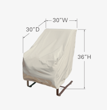 High Back Chair Cover