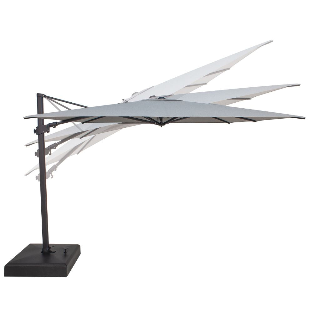 10' Sq AG25 TG Sunbrella Parasol - Black Frame