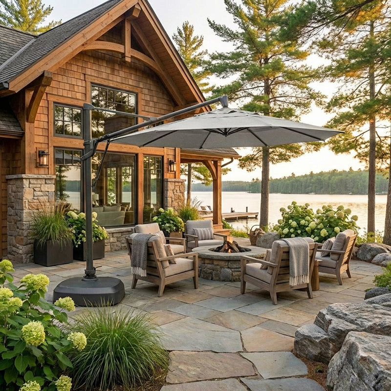 11' Round AKZ Plus TG Sunbrella Parasol