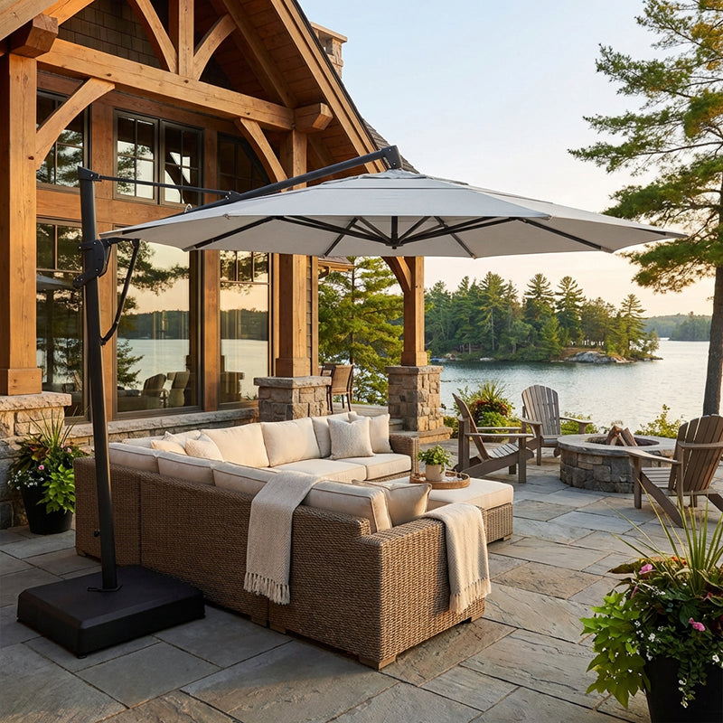 13' Round Sunbrella AKZ PLUS TG Sunbrella Parasol