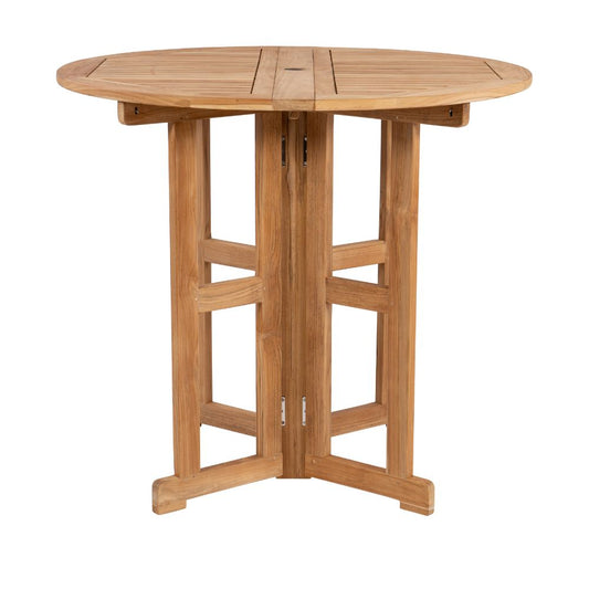 Round Drop Leaf Bar Table