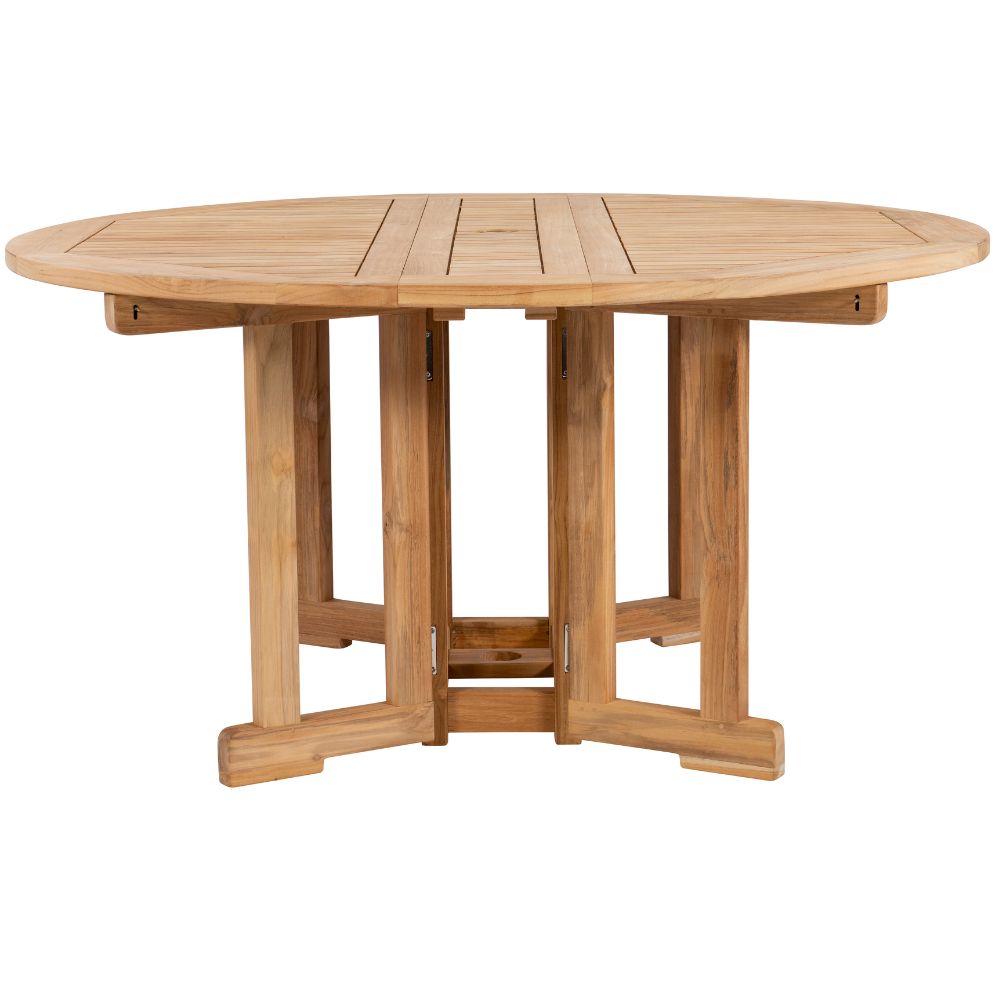 Drop-Leaf Teak Dining Table