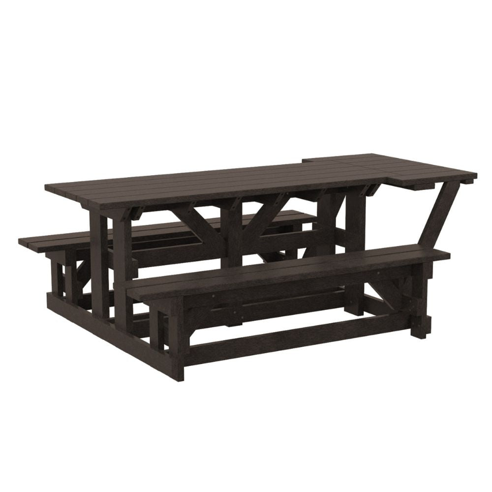 72" Rectangular Adirondack Picnic Table with Wheelchair Access