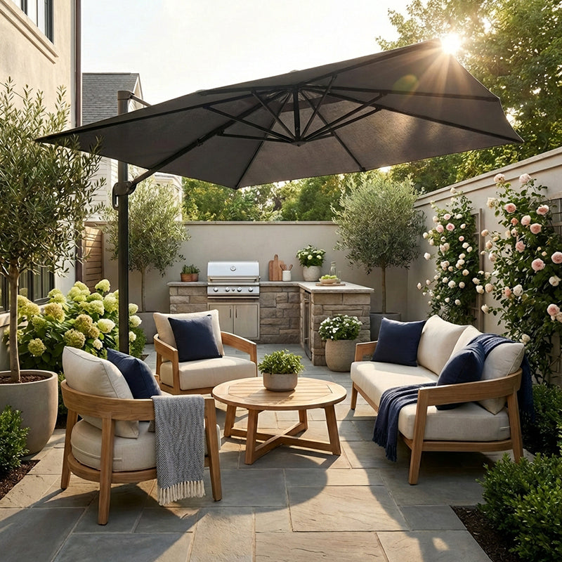 8.2' Square Cantilever with Resin Base