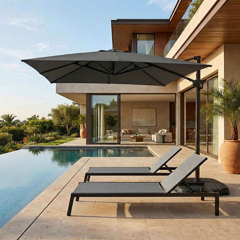 8.2' Square Cantilever with Resin Base