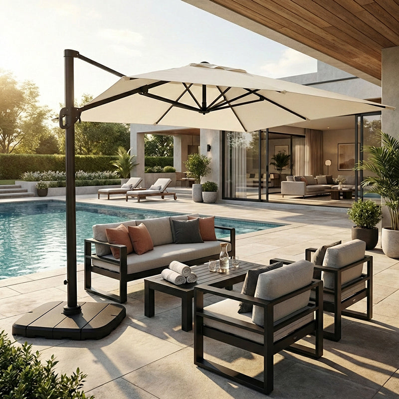 8.2' Square Cantilever with Resin Base