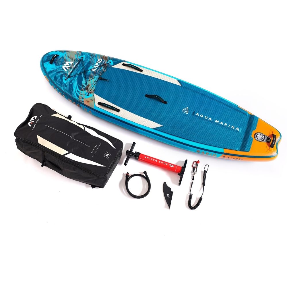 RAPID 9'6" White Water Inflatable Stand Up Paddle Board