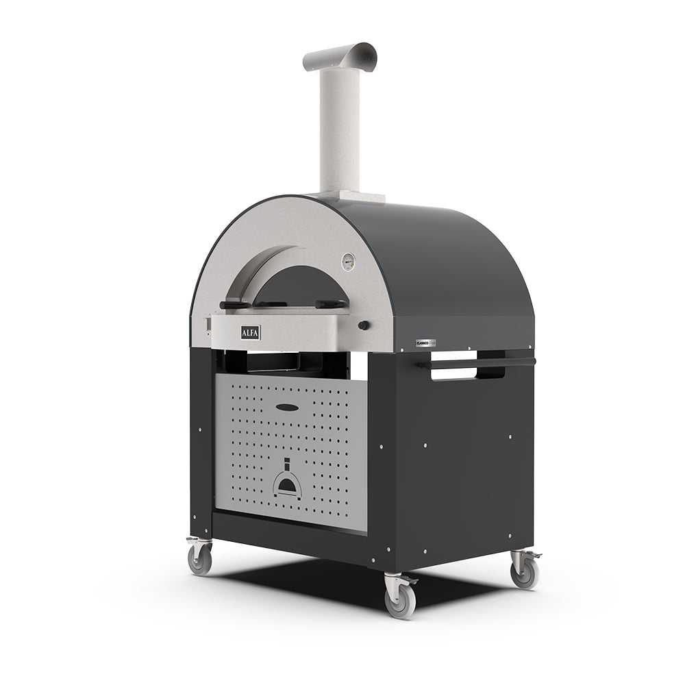 Alfa 4 Pizze Black Pizza Oven Base