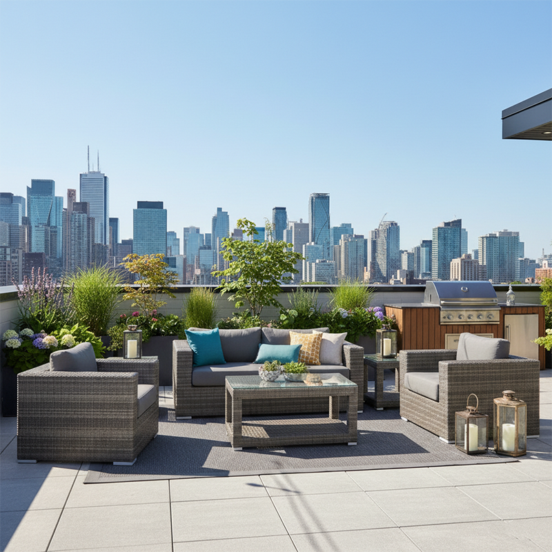 Bora 4pc Club Set - White Mushroom