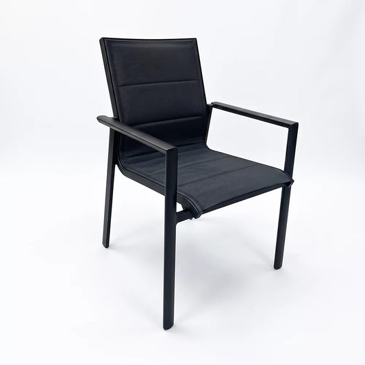 Breeze Padded Sling Dining Arm Chair