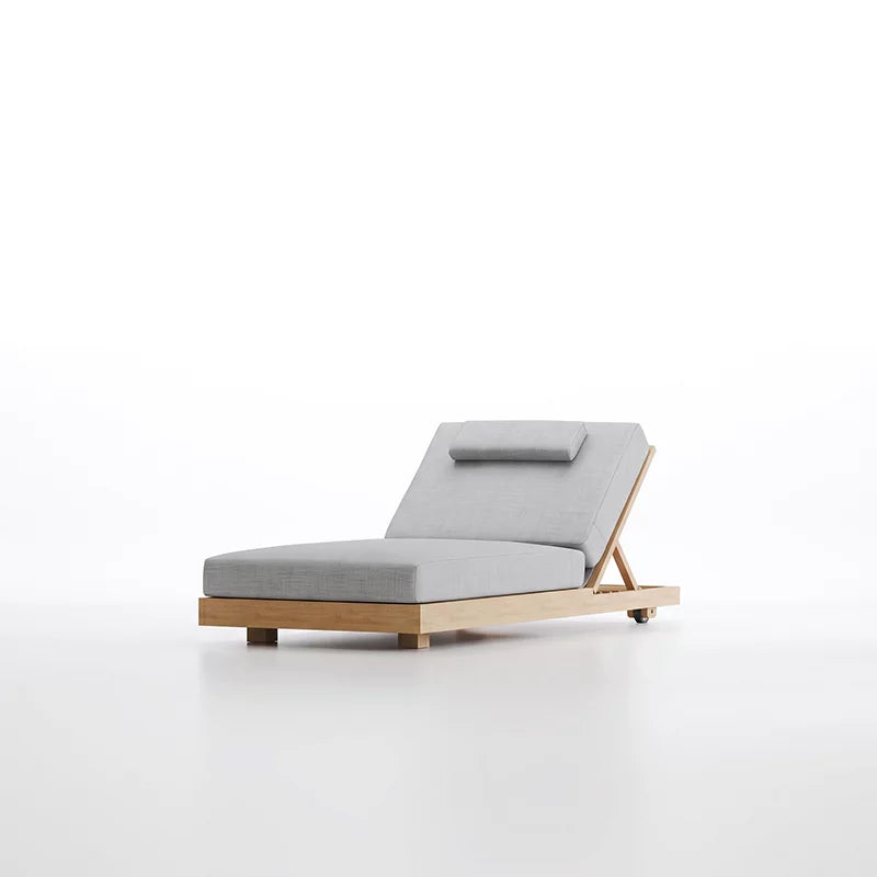 Brie Teak Chaise Lounge