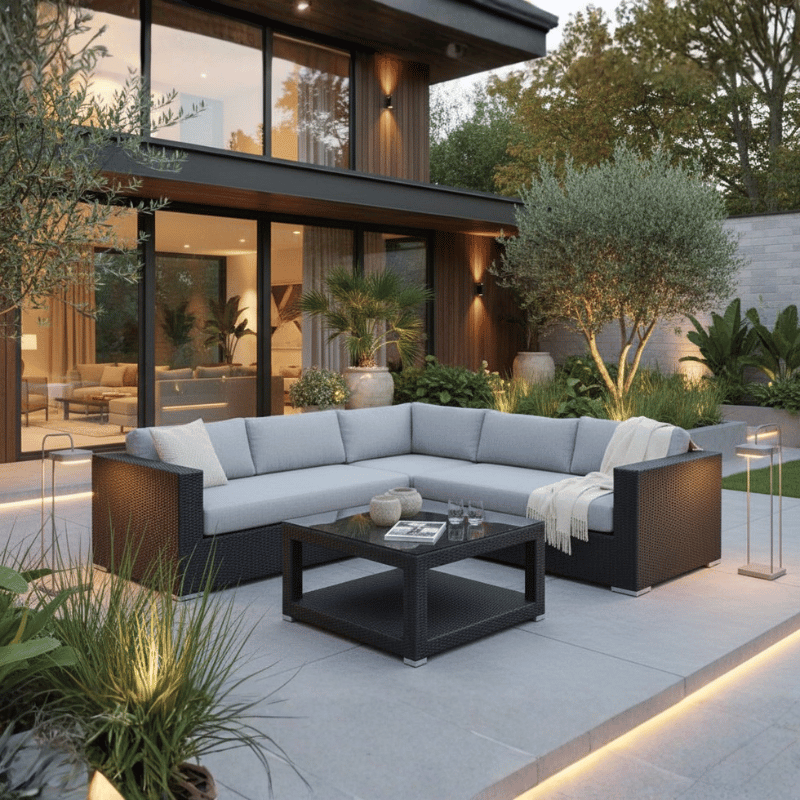 Brooklyn 3pc Sectional - Caviar Black