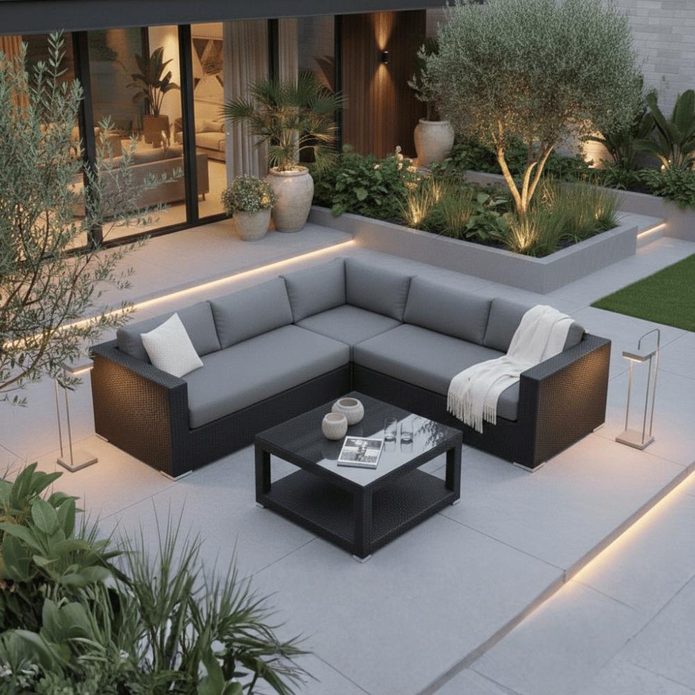 Brooklyn 3pc Sectional - Caviar Black