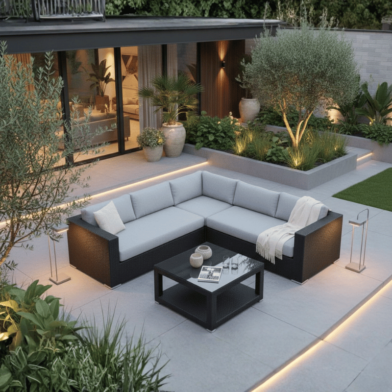 Brooklyn 3pc Sectional - Caviar Black