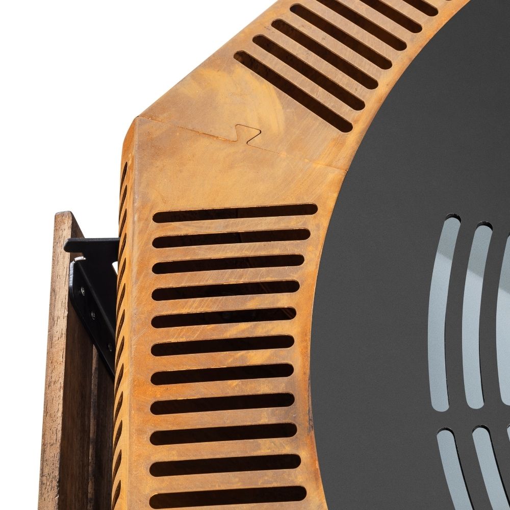 Collingwood Short Corten 45" Wood Burning Fire Pit