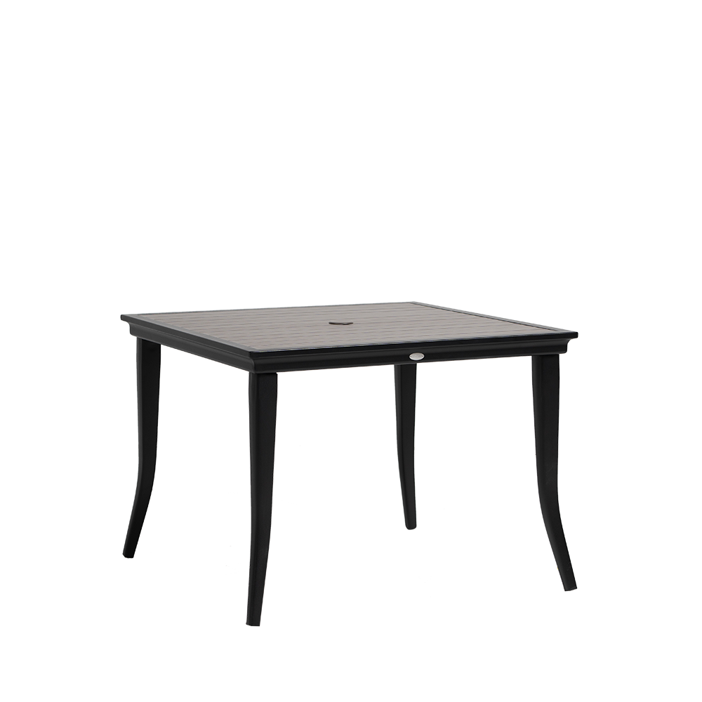 Copacabana 40" Square Dining Table with Umbrella Hole