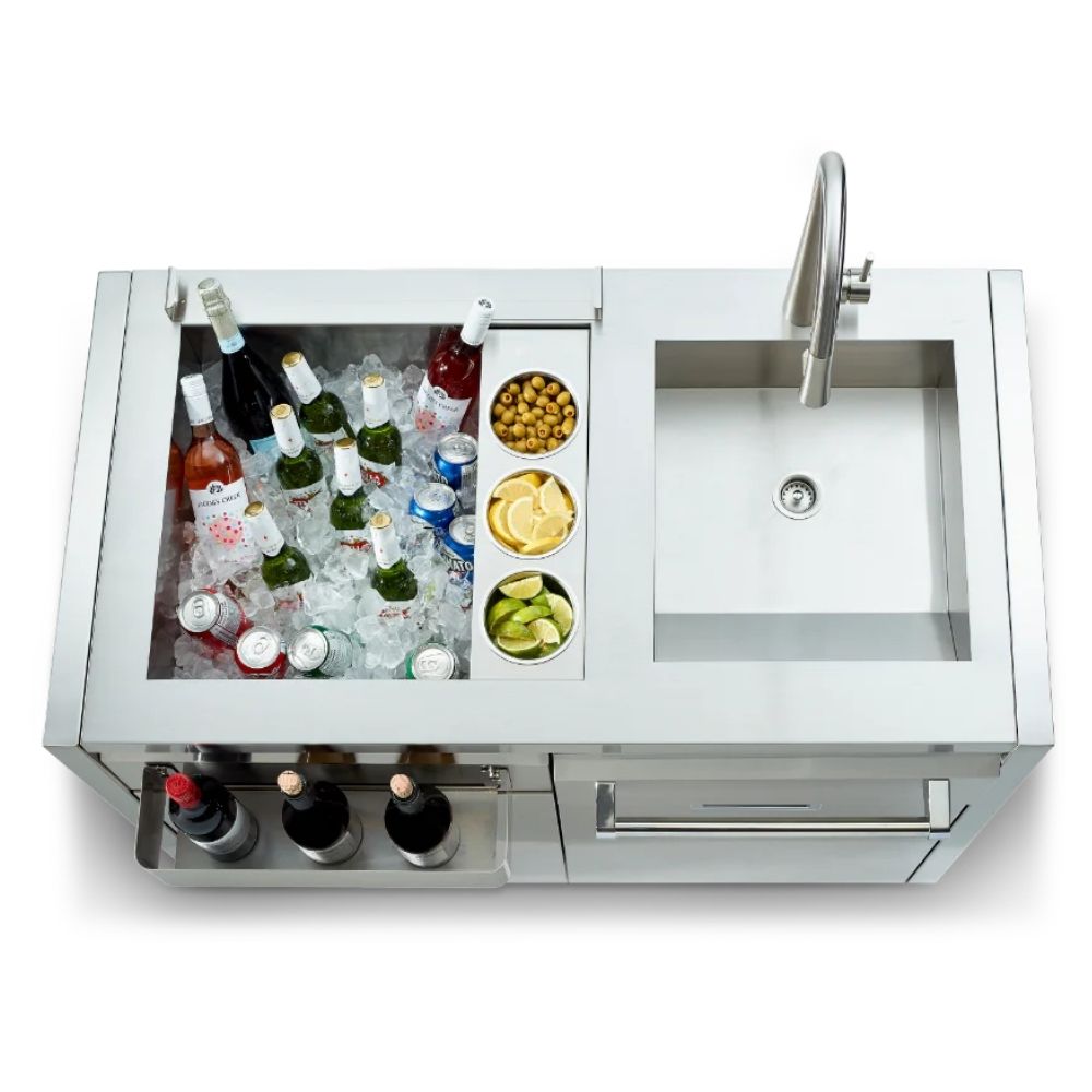 Crown Verity 42" Infinite Series Modular Beverage Center Cabinet with Garbage Holder