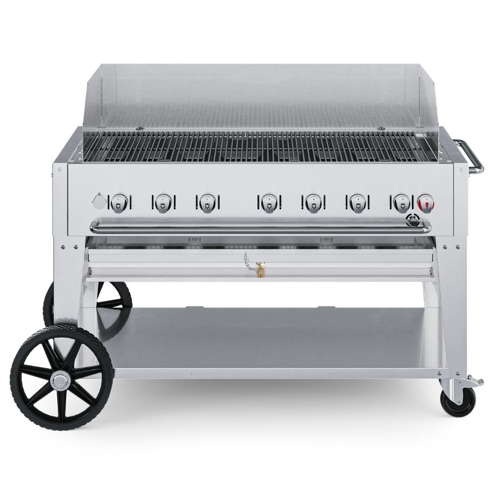 Crown Verity 48" Mobile Grill: Single Windguard Package