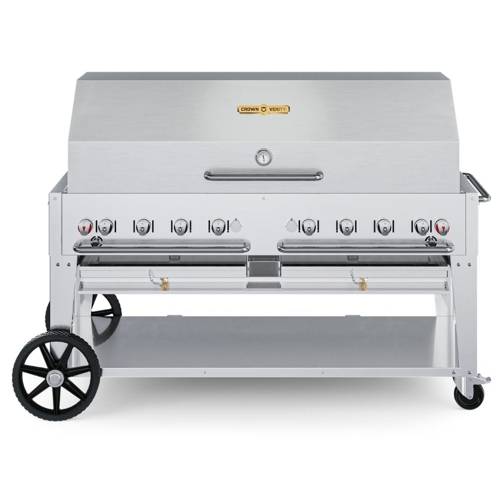 Crown Verity 60" Mobile Grill with Propane Cart: Single Dome