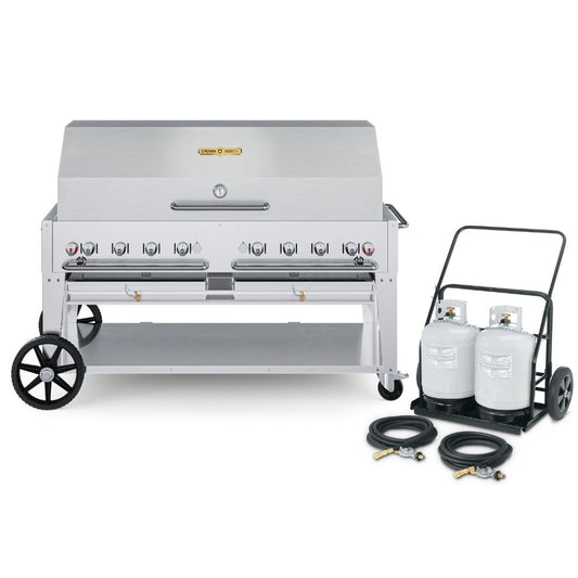 Crown Verity 60" Mobile Grill with Propane Cart: Single Dome