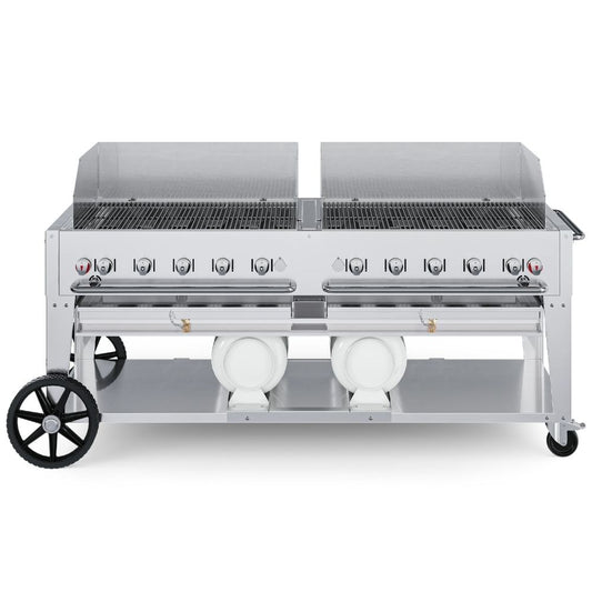 Crown Verity 72" Club Series Gas Grill: Dual Windguards