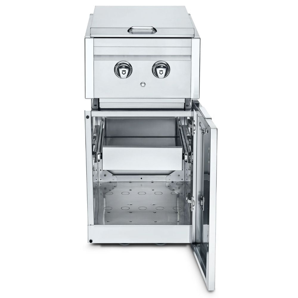 Crown Verity Infinite Series Modular Cabinet: Dual Side Burner & 1 Drawer - Natural Gas
