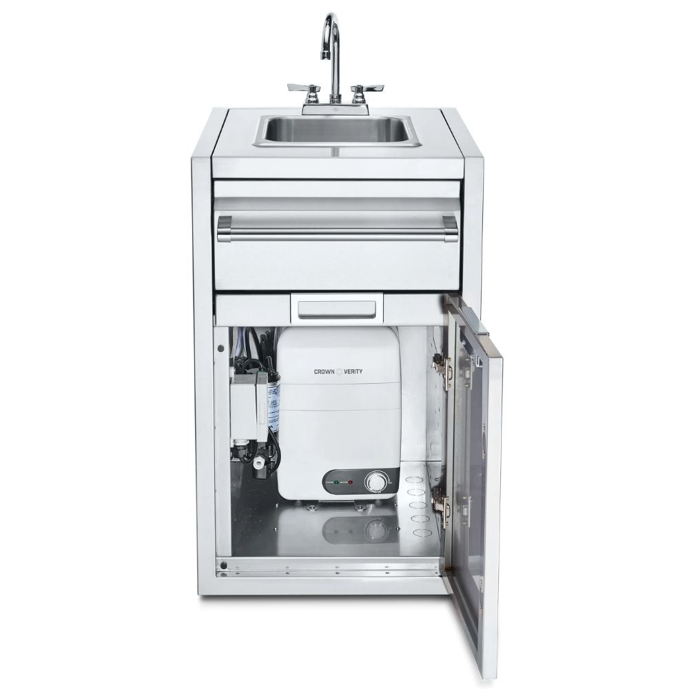 Crown Verity Infinite Series Small Built-In Cabinet: Sink & Water Heater
