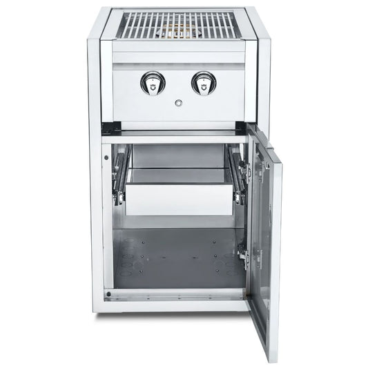 Crown Verity Infinite Series Small Cabinet: Built-In Dual Side Burner & 1 Drawer - Natural Gas