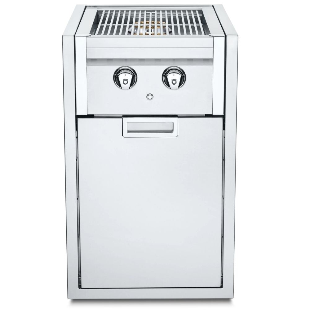 Crown Verity Infinite Series Small Cabinet: Built-In Dual Side Burner & Propane Tank Holder - Propane