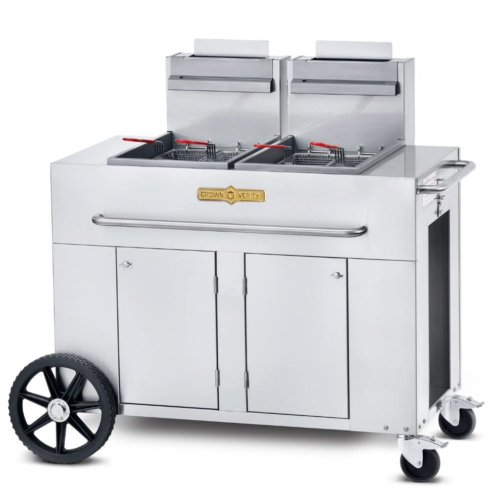 Crown Verity Mobile Double Tank Gas Fryer