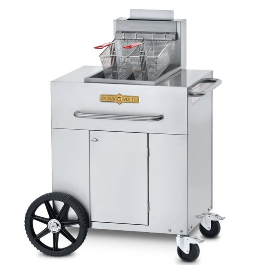 Crown Verity Mobile Single Tank Gas Fryer