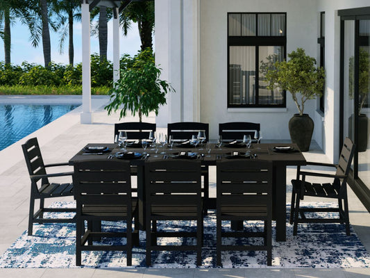 Napa 9pc Dining Set with 84" Table