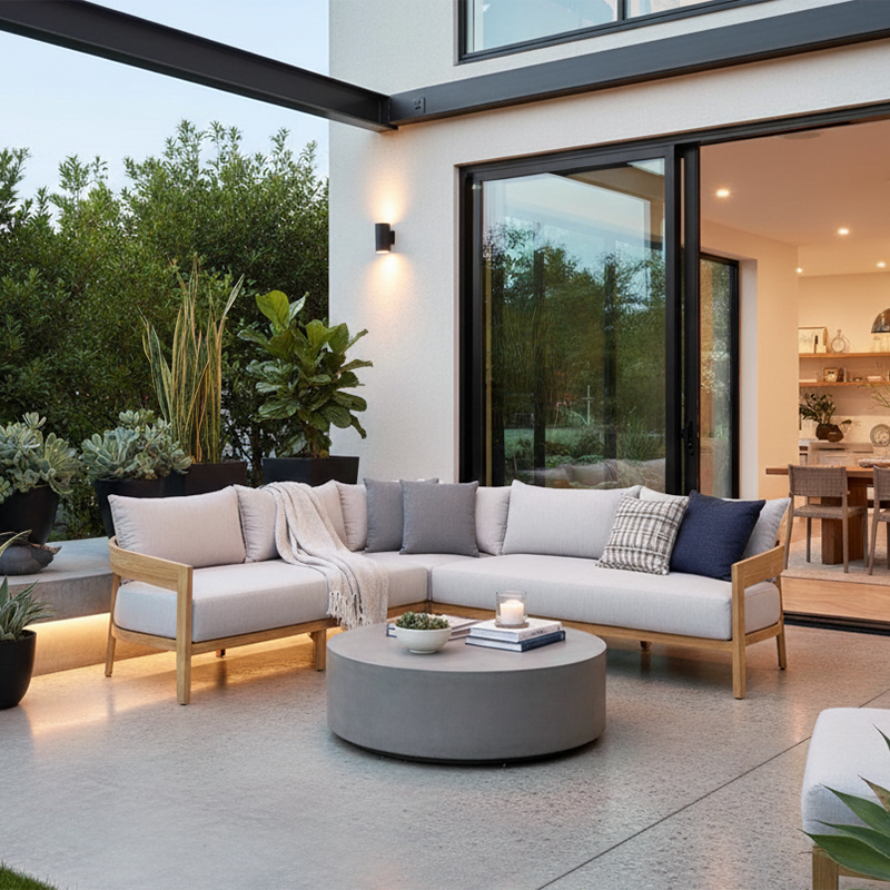 Calvo 3pc Sectional - Cast Silver
