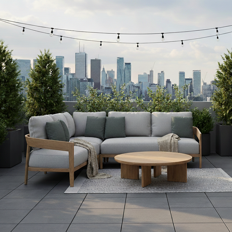 Calvo 3pc Sectional - Cast Silver