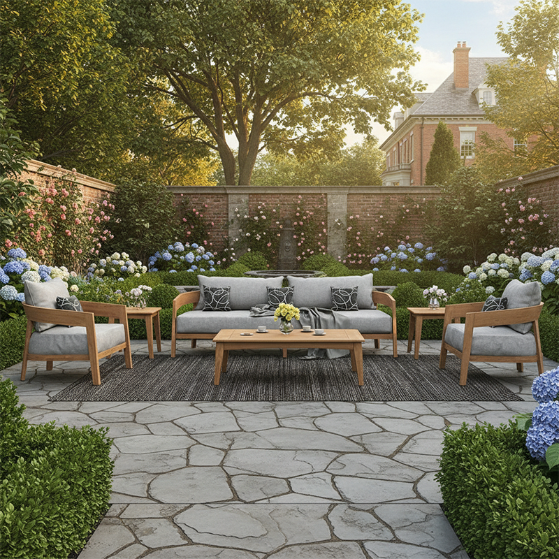 Calvo 3pc Teak Sofa Club Set