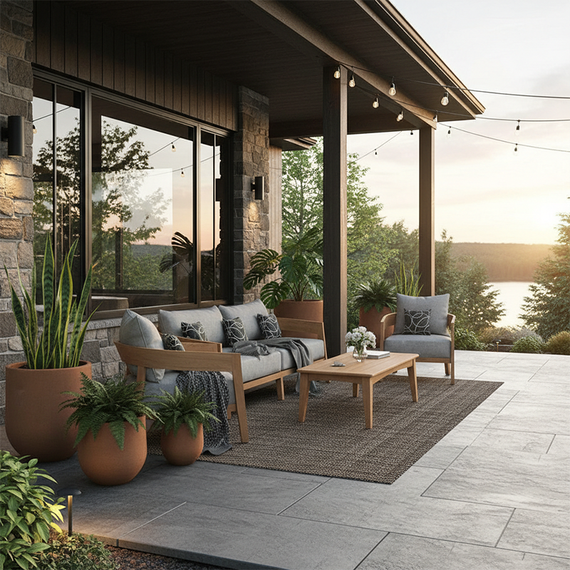 Calvo 3pc Teak Sofa Club Set