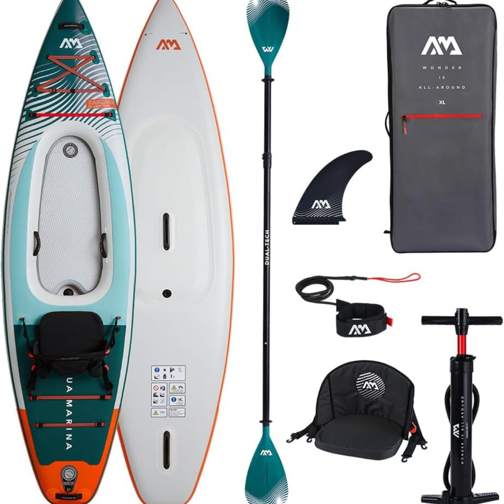 CASCADE 11'2" All Around Inflatable Hybrid Stand Up Paddle Board and Kayak