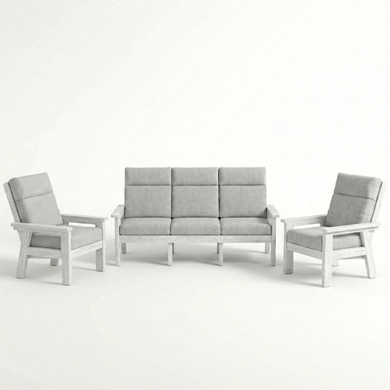 Charleston 3pc Club Set with 2 Club Chairs & Sofa