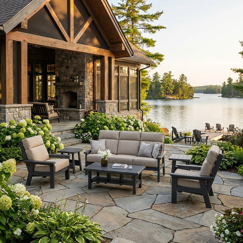 Charleston 3pc Club Set with 2 Club Chairs & Sofa