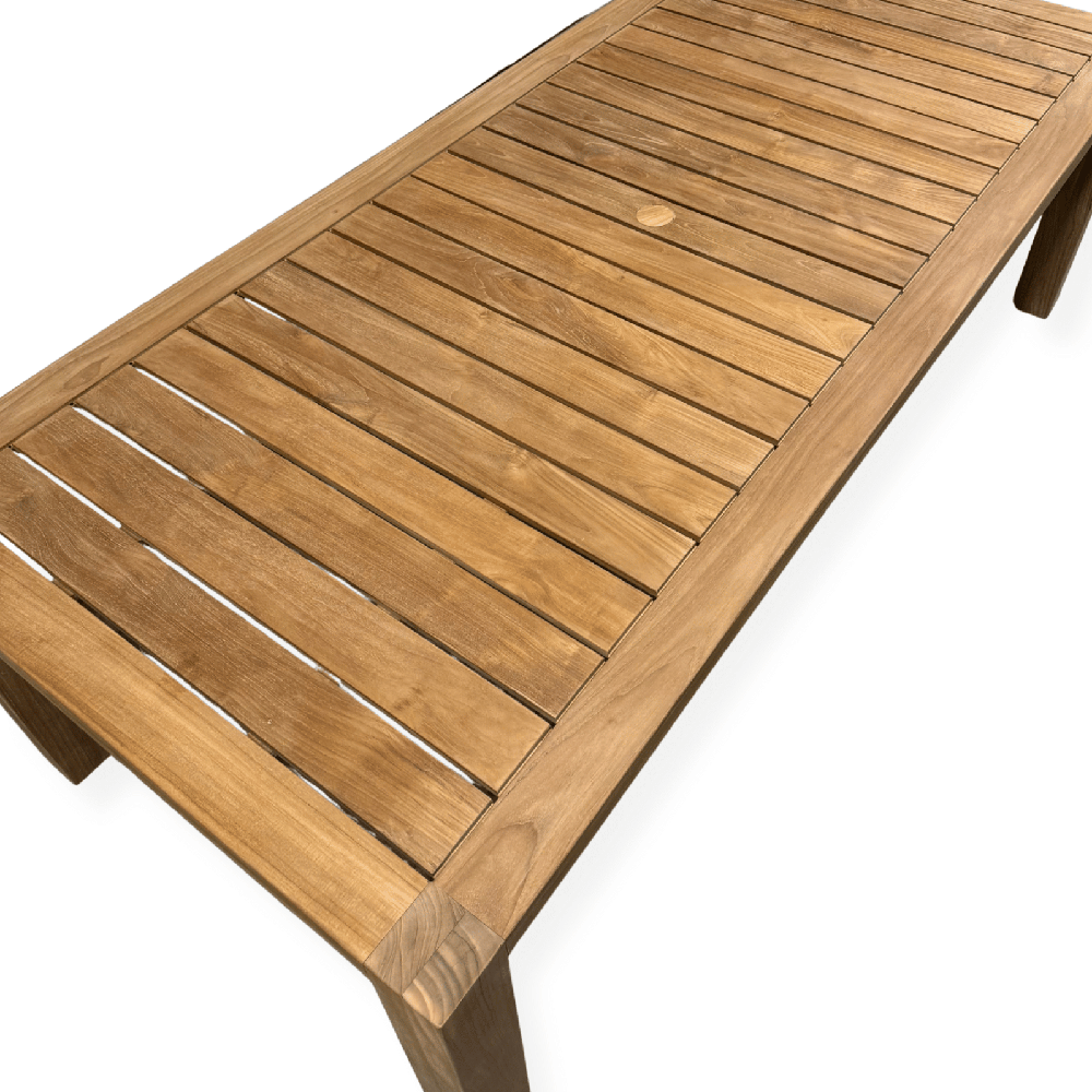 Comfort 43" x 96" Rectangular Teak Dining Table