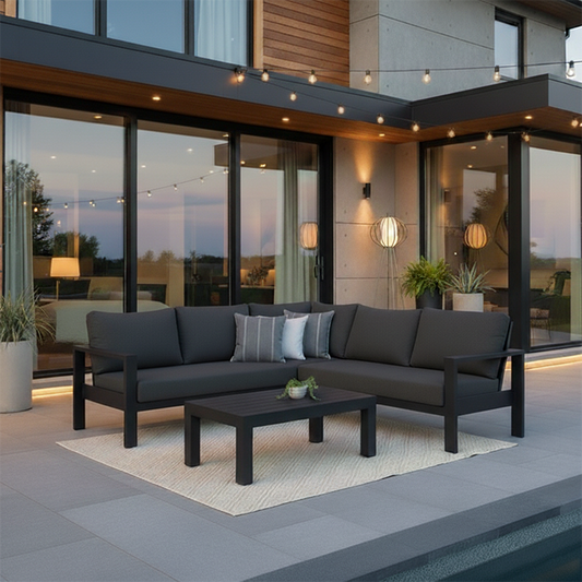 Cove 3pc Sectional - Custom Level 1 Sunbrella Fabric Choice