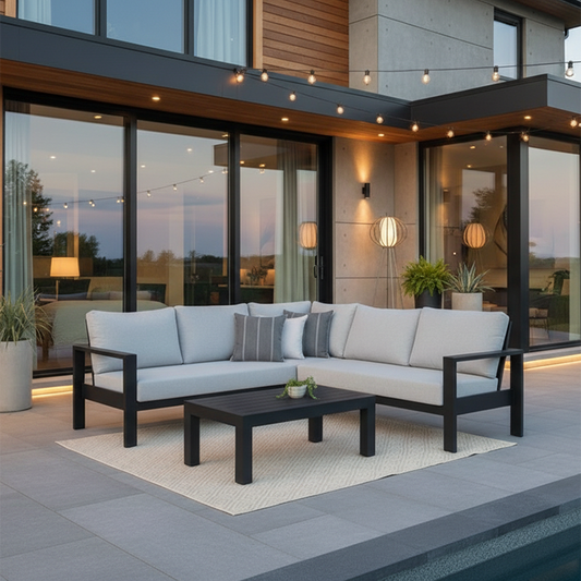 Cove 3pc Sectional - Light Grey