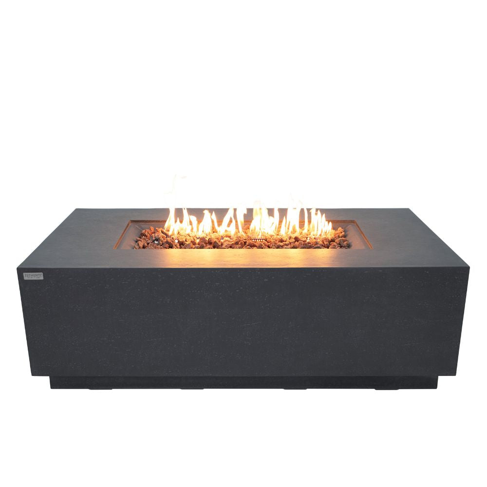 Andes Dark Grey Cast Concrete Fire Table