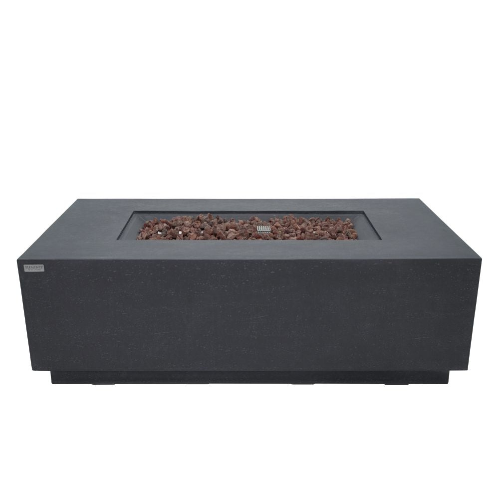 Andes Dark Grey Cast Concrete Fire Table