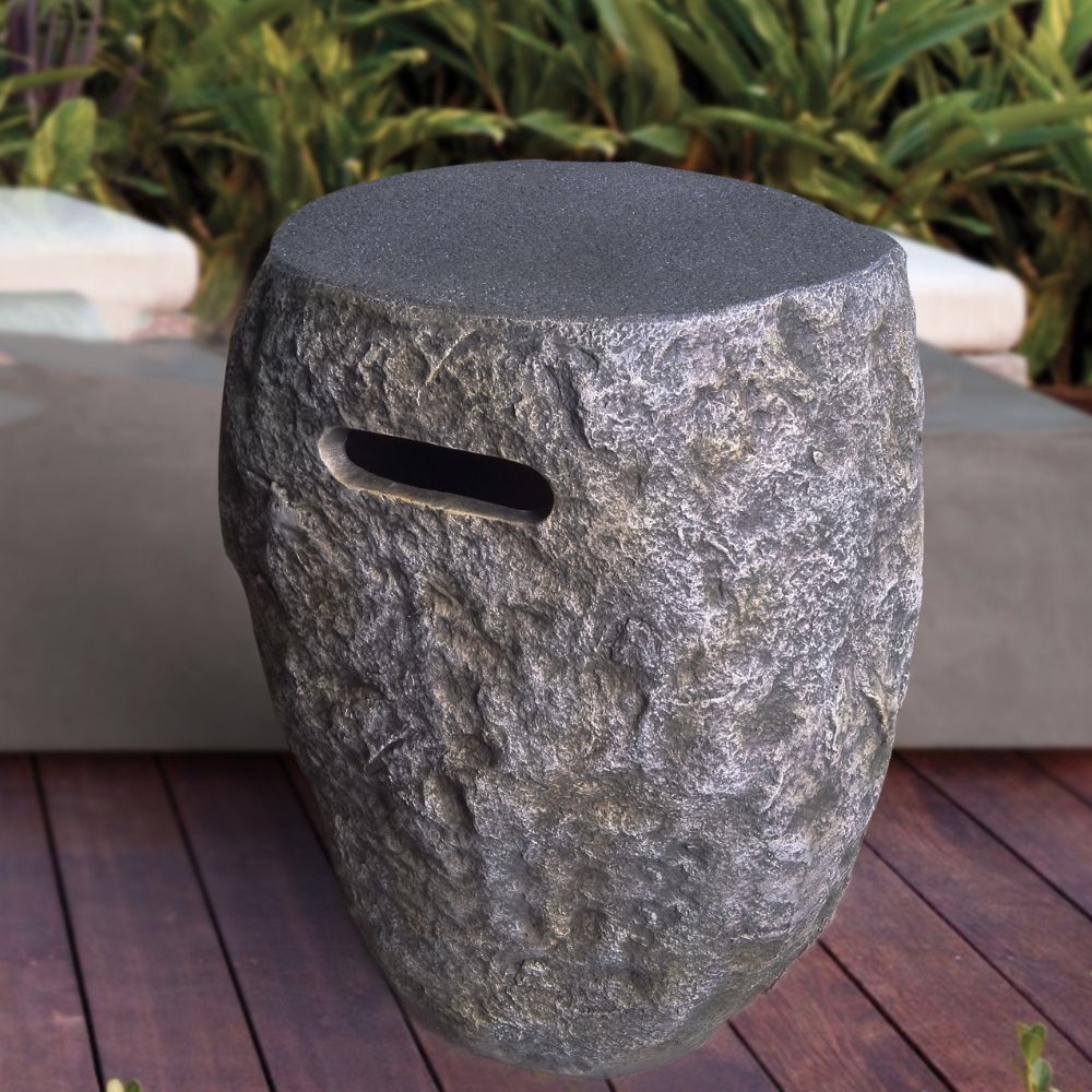 Boulder Cast Concrete Propane Tank Cover