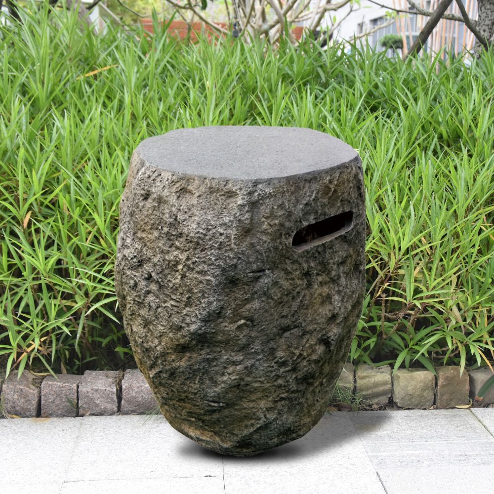 Boulder Cast Concrete Propane Tank Cover