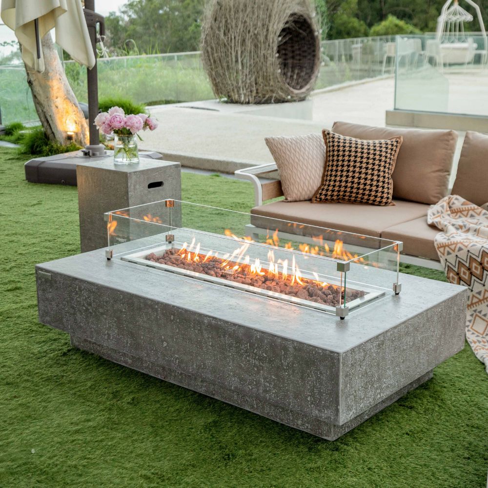 Hampton Cast Concrete Fire Table