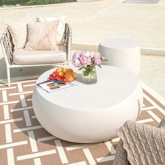 Ikaria Cobble Series Cast Concrete Coffee Table