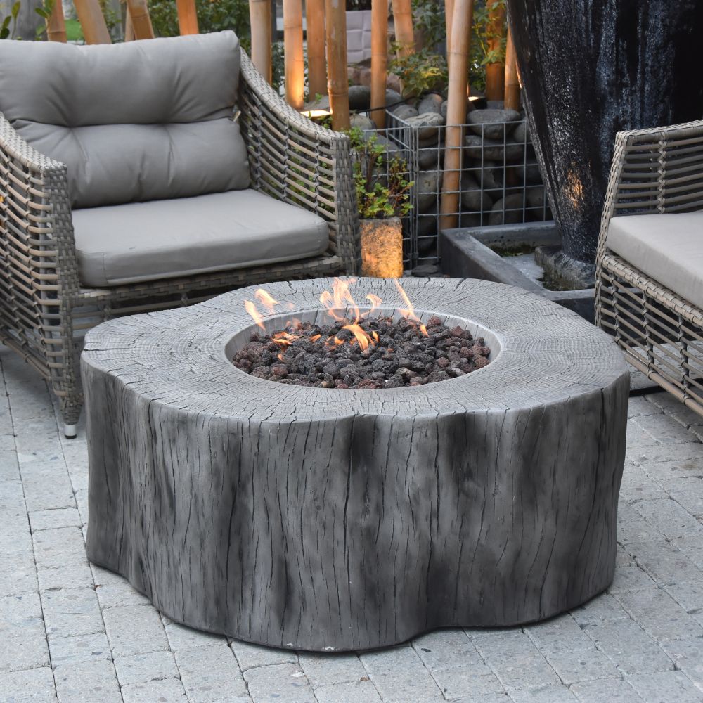 Manchester Classic Grey Cast Concrete Fire Table